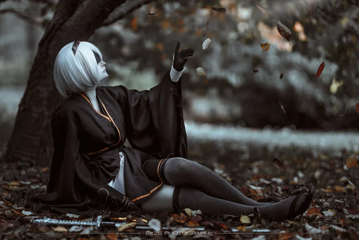 Косплей на 2В по арту miho_tyan_ - Моё, NIER Automata, NIER, Косплей, Длиннопост