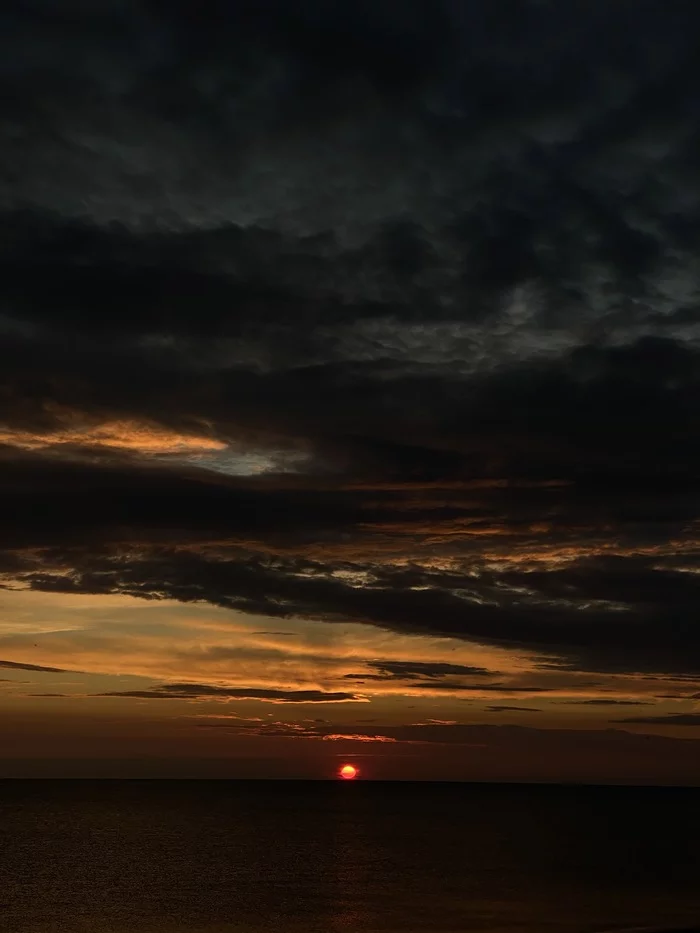 Sunset over the Baltic - My, Baltic Sea, Sunset