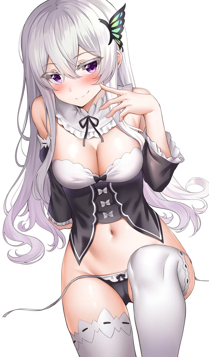 Maid Echidna - NSFW, Re: Zero Kara, Echidna, Anime art, Anime, Housemaid