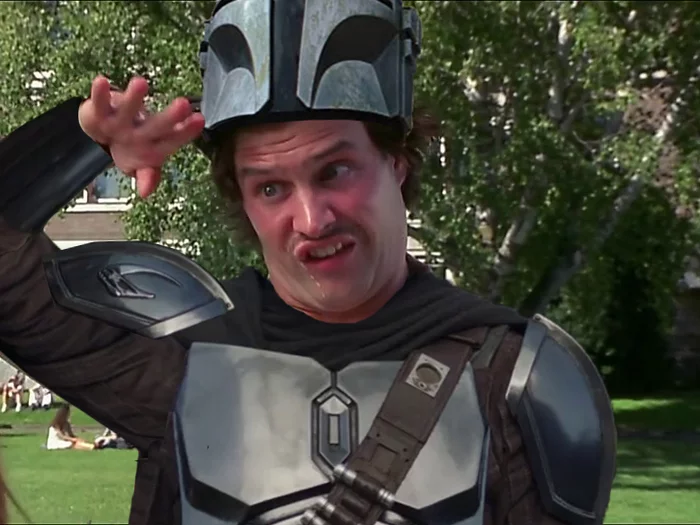 Mandalorian without helmet - My, Mandalorian, Scary movie, Duffy