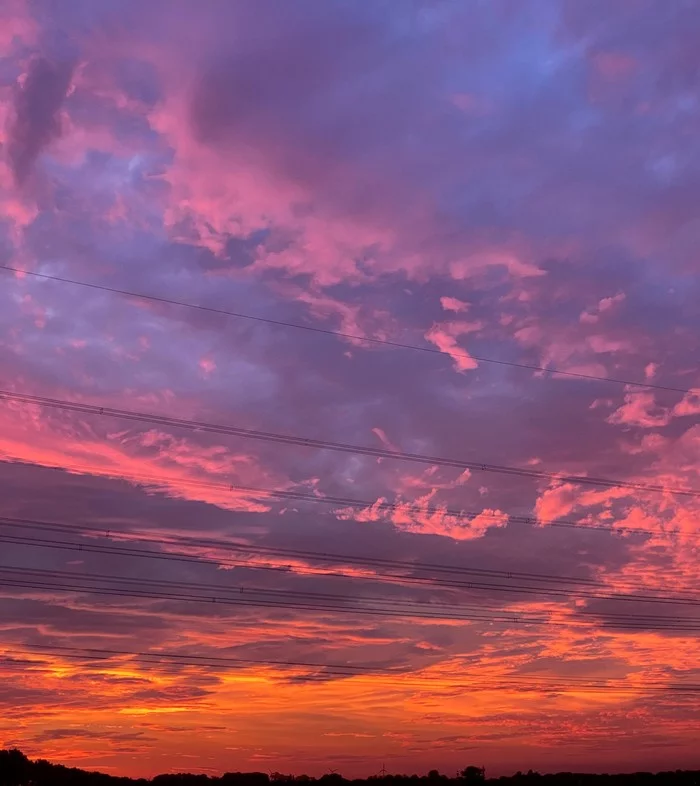 Sunrise over West Germany - My, Germany, Sunrise