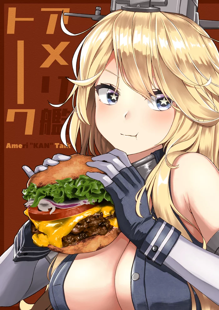 US Navy - Kantai Collection, Аниме, Anime Art, Uss Iowa, Gambier Bay, Atlanta, Sugoi Dekai, Длиннопост