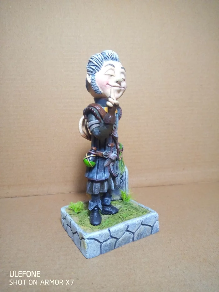 Emiel Regis Rogellec Terzieff-Goedefroy - My, Polymer clay, Figurines, Witcher, Handmade, Longpost