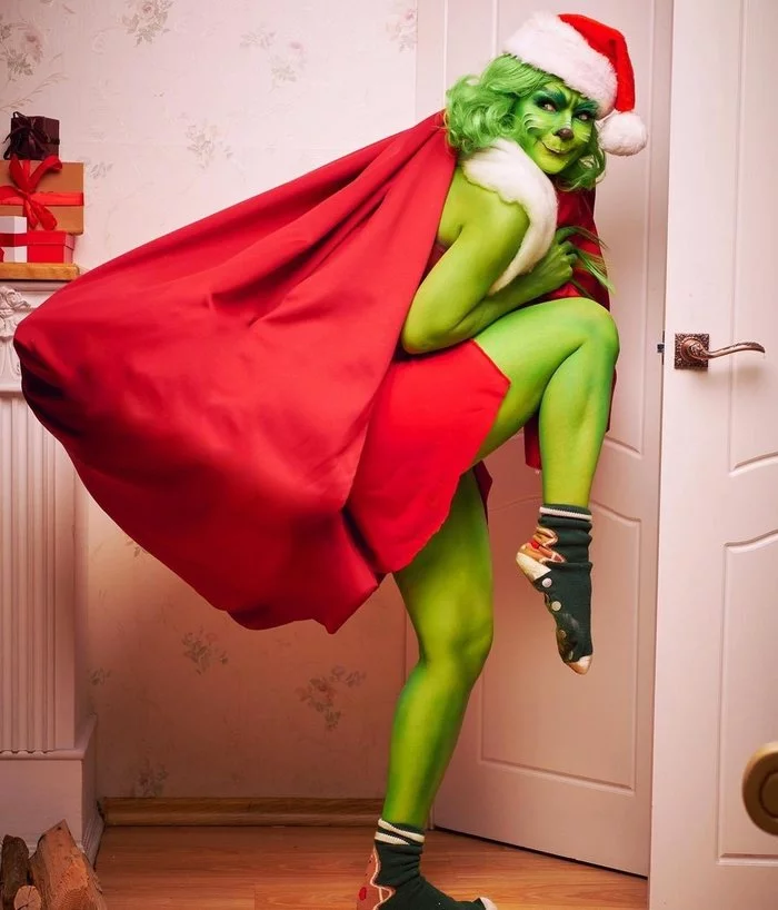 Cosplay Grinch - The Grinch Stole Christmas, Cosplay, Girls, Longpost, Jannet Vinogradova