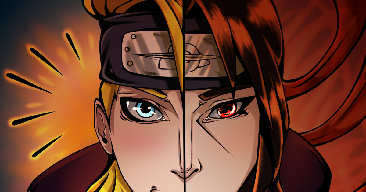 Naruto contrast.
