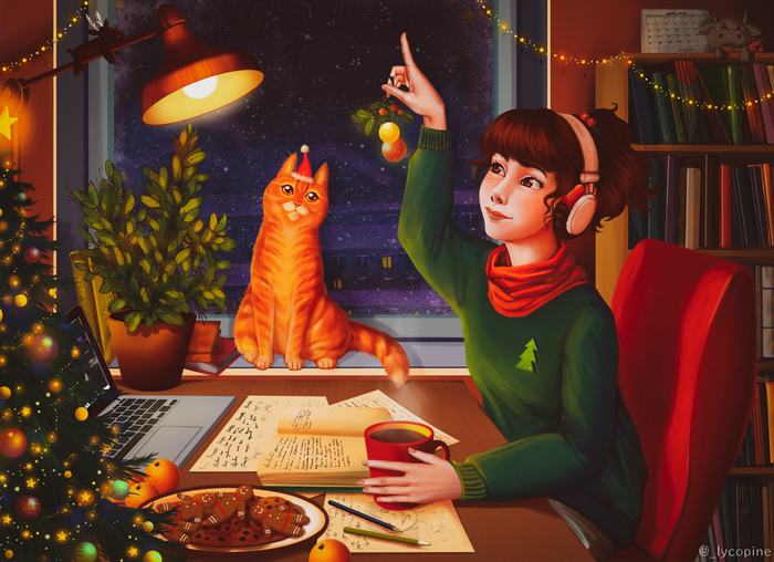 Lo-fi girl Lofi hip-hop radio, Lo-fi, ,  , , , Medibang, 