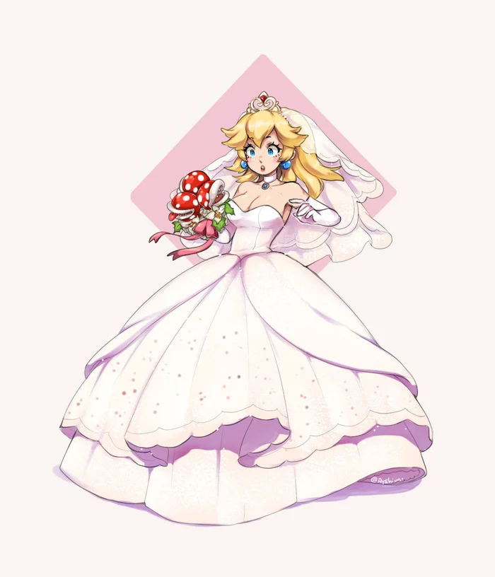 Princess Peach - Art, Mario, Princess peach, Games, Longpost