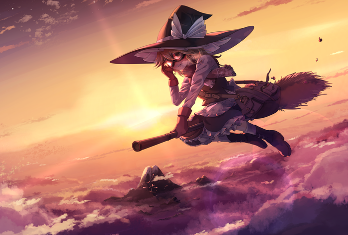 Вечернее небо над горой ёкаев