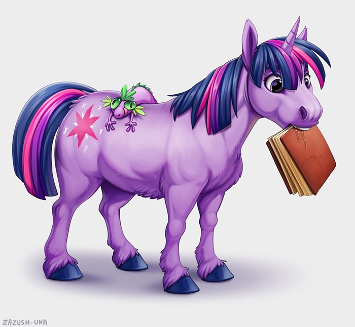 Silly pony My Little Pony, Twilight Sparkle, Spike, Zazush-una