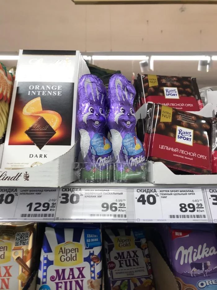 Continuation of the post “Looking for a Milka chocolate bunny for a gift for my daughter for New Year’s Eve in Volgograd” - Chocolate bunny, Volgograd, Sweets, Help, Reply to post