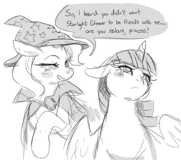 Ревнивая принцесса - My Little Pony, Twilight sparkle, Trixie, Starlight Glimmer