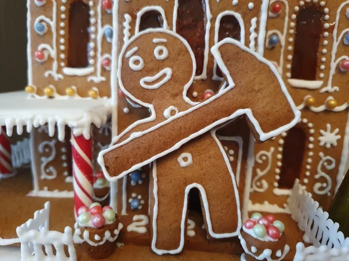 We are building a gingerbread house. Part 2. Making the dough and baking the house parts - My, Gingerbread house, Gingerbread, New Year, Bakery products, Longpost