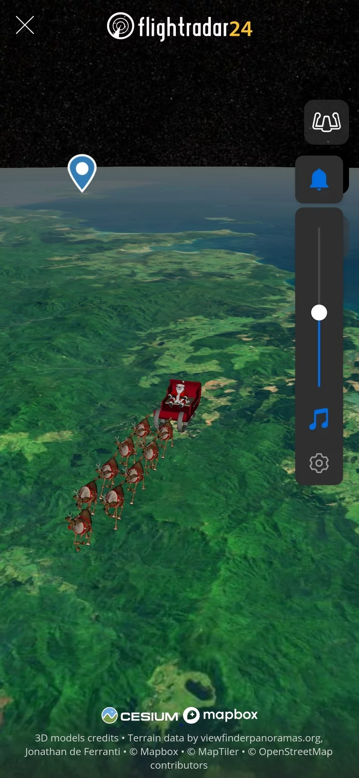 Santa Claus' flight appeared on Flightradar - Christmas, Aviation, Santa Claus, Flightradar24, Longpost