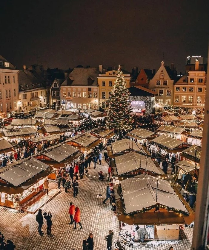 Таллин - Таллин, Эстония, Европа, Рождество, Новый Год, Фотография, Город