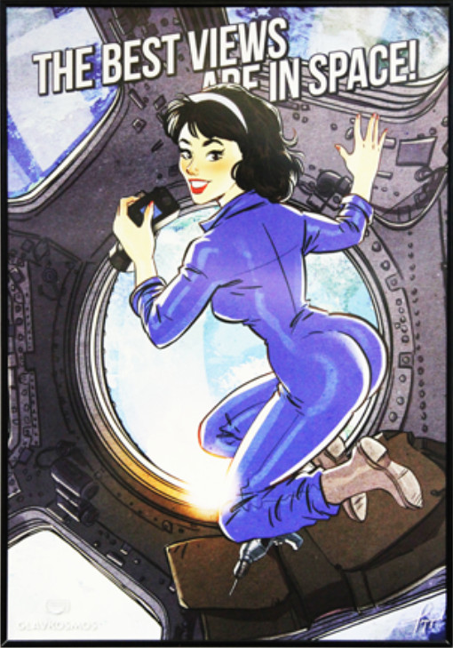 Space pin-up from Roscosmos :) - Space, Humor, Roscosmos, Pin up, Longpost