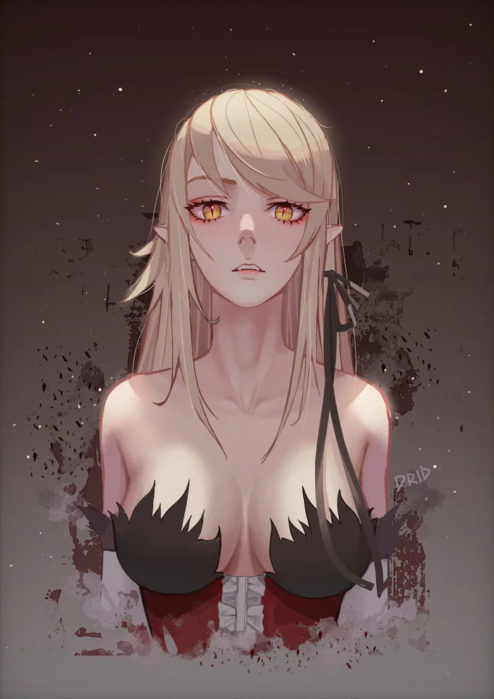 Art - Kiss-Shot Acerola-orion Heart-under-blade, Monogatari series, Shinobu oshino, Anime art, Anime, Art