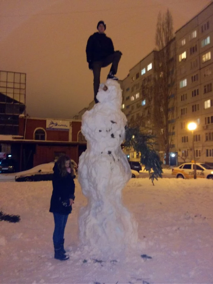 snowman boss - My, snowman, Winter, 2013