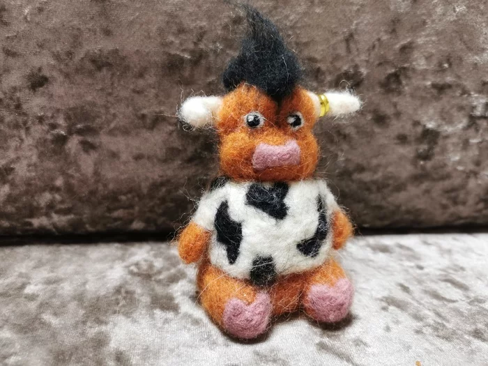 Wool toy - My, Dry felting, Wallow, Toys, Needlework without process, Needlework, Anime