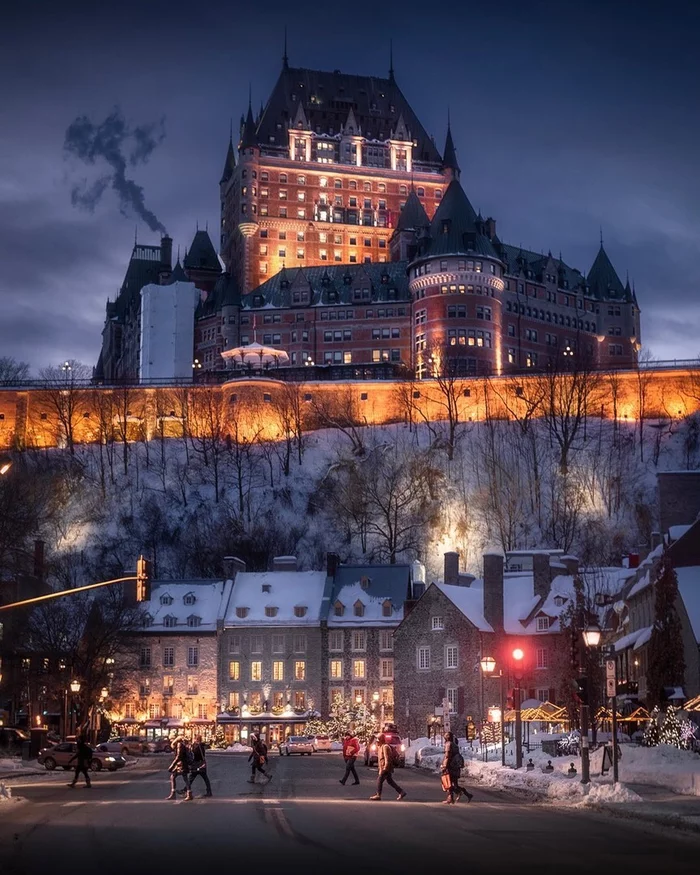 Frontenac Castle - Architecture, Lock, Canada, Quebec, Hotel