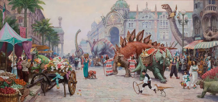 What if dinosaurs hadn't gone extinct? - My, Dinosaurs, Paleontology, Evolution, Fantasy, Translated by myself, Longpost