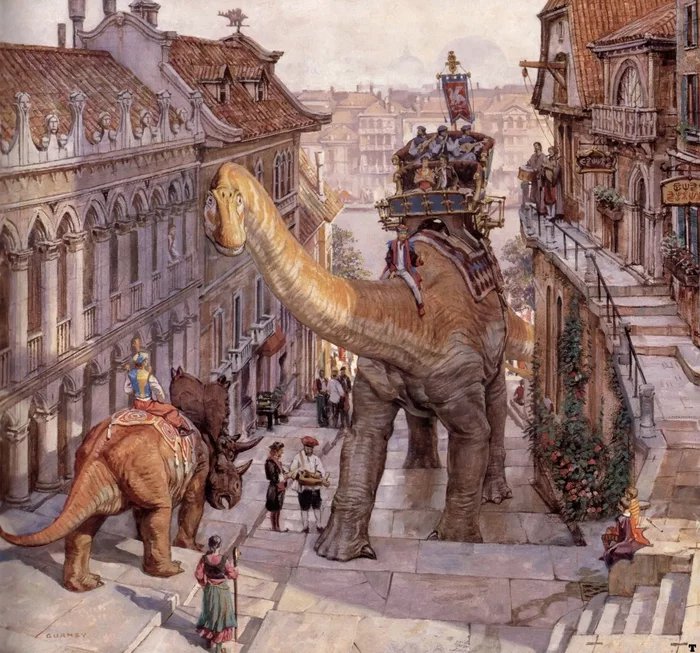 What if dinosaurs hadn't gone extinct? - My, Dinosaurs, Paleontology, Evolution, Fantasy, Translated by myself, Longpost