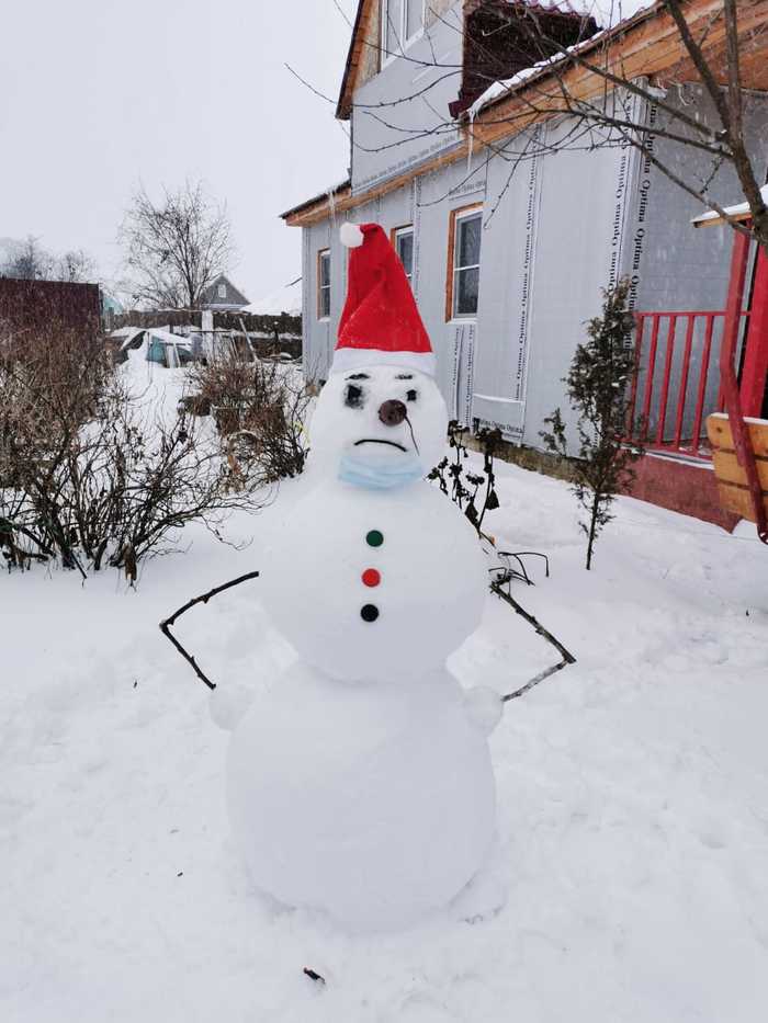 What year, such a snowman ... - My, New Year, 2020, snowman, Winter, Village, Pandemic