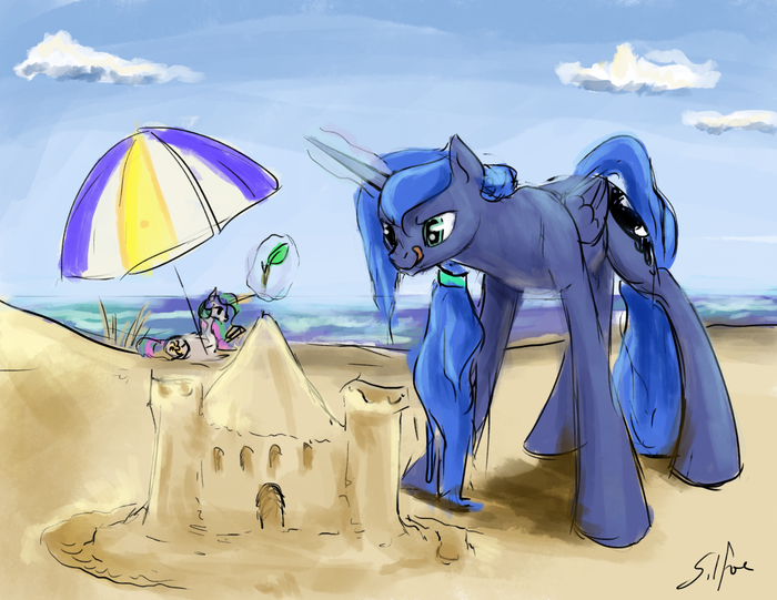   My Little Pony, Princess Celestia, Princess Luna, Silfoe