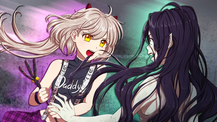 Catfight - My, Orikanekoi, Wet Steps, iris, Mavka, Visual novel, Anime, Anime art