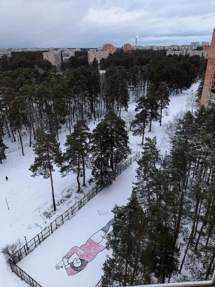 Местное творчество - Зима, Новый Год, Творчество, Картина, Женщины, Длиннопост, Фотография