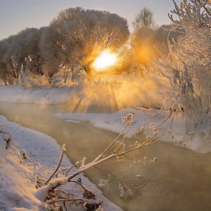 Утро в Ленинградской области