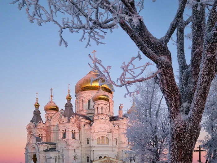 Морозная сказка в Белогорском монастыре - Моё, Монастырь, Зима, Мороз, Пермский край, Длиннопост