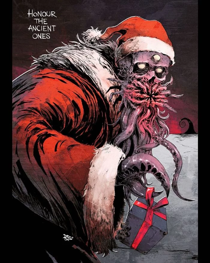 With coming! - Kripota, Santa Claus, Art, Longpost