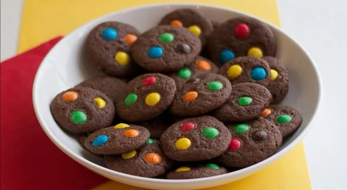 M&M s COOKIE RECIPE. Homemade chocolate - My, Top, Cookies, Longpost, Text, Cooking, With your own hands, Interesting, Video, Video recipe, Life hack, Kitchen, Preparation, Healthy lifestyle, Homemade, Useful, The best, Saving, Yummy, Recipe