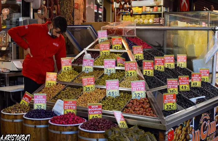 Egyptian Bazaar in Istanbul during a pandemic, Turkiye 2020 - My, Turkey, Tourism, Turks, Travels, Bazaar, Market, Food, Products, Video, Longpost