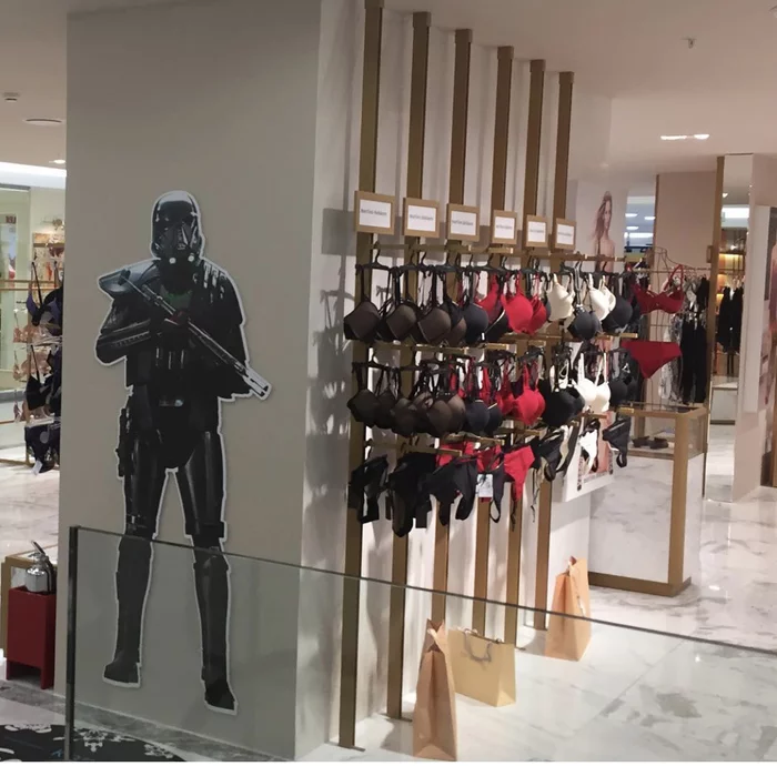 Bras are safe - My, Humor, Star Wars, Shopping center, Promo