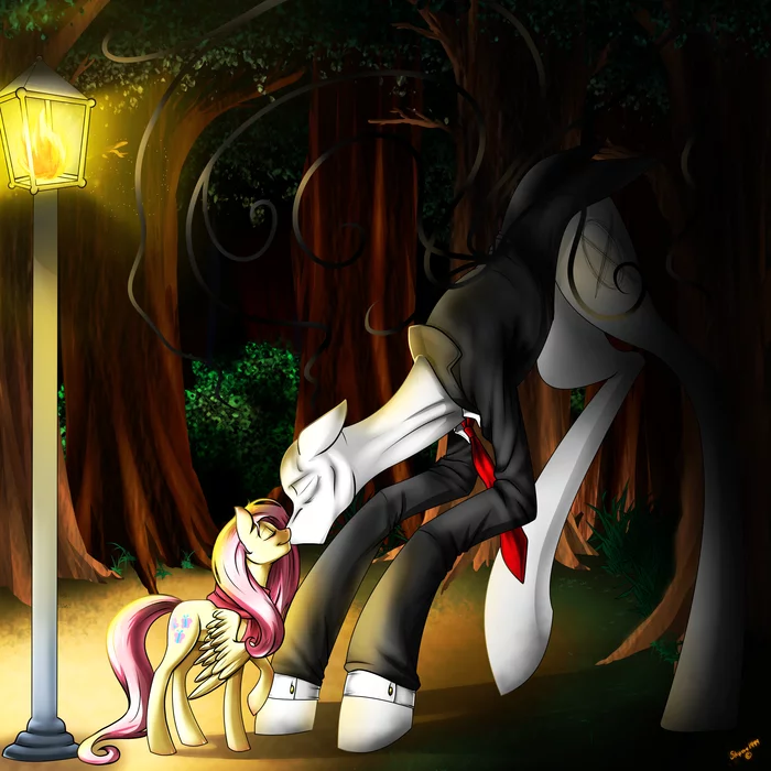 Friendship is the miracle - My little pony, Images, Ponification, Crossover, Fluttershy, Slenderman