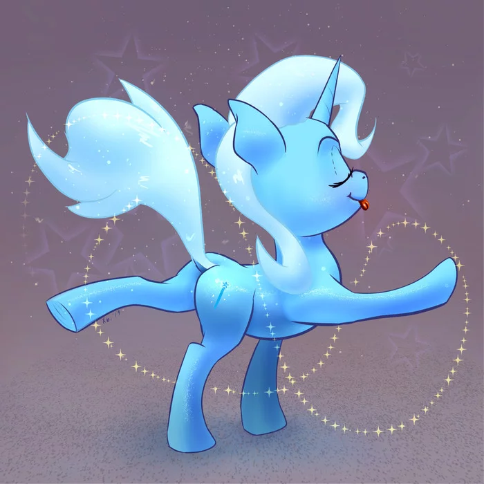 Трикса и её движения - My Little Pony, Trixie, PonyArt, Xbi