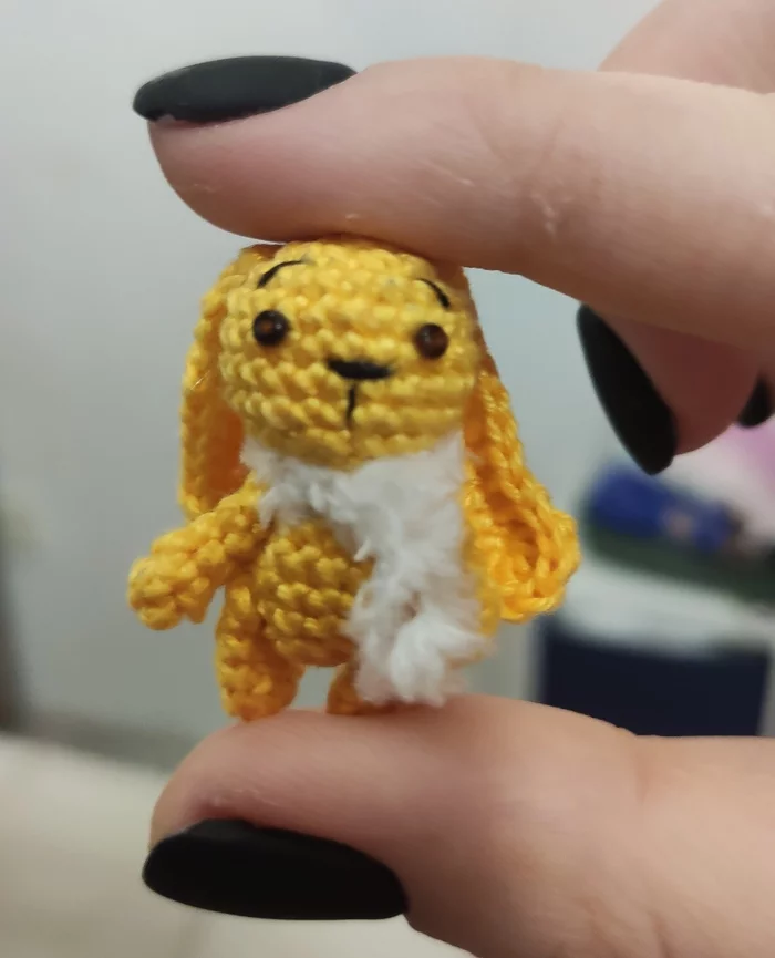Sunny bunny - My, Amigurumi, Crochet, Sunny bunny, Needlework, Needlework without process
