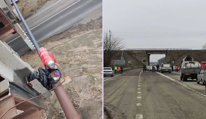 An explosive device was discovered on a railway bridge in the Krasnodar region. The bomb was accidentally found by a road worker - Negative, Краснодарский Край, Bridge, Railway, Bomb, Baza