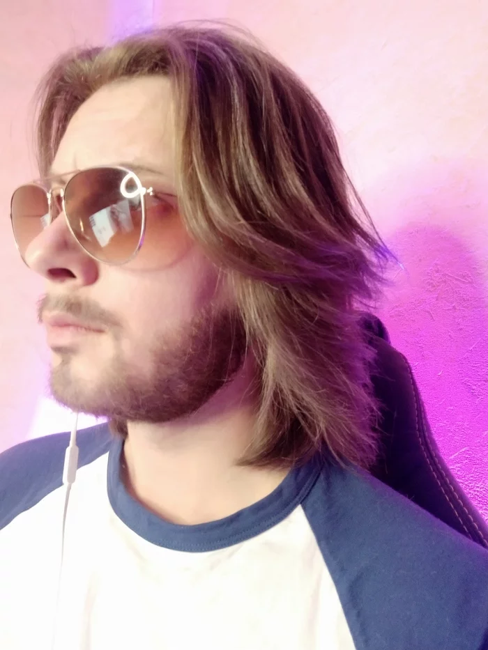 Don't Shave! Don't cut your hair! Repeat! - My, Cyberpunk 2077, Cosplay, Johnny Silverhand, Стрим, Twitchtv, Longpost