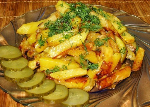 Жареный картофель – кулинарный рецепт