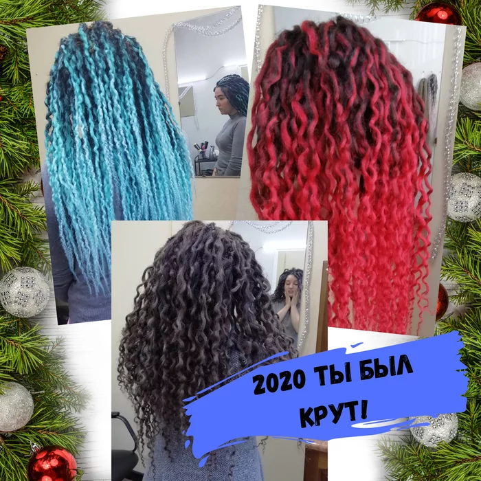 2020 and dreadlocks - My, Hair, Hair extension, Text, Longpost, Needlework with process