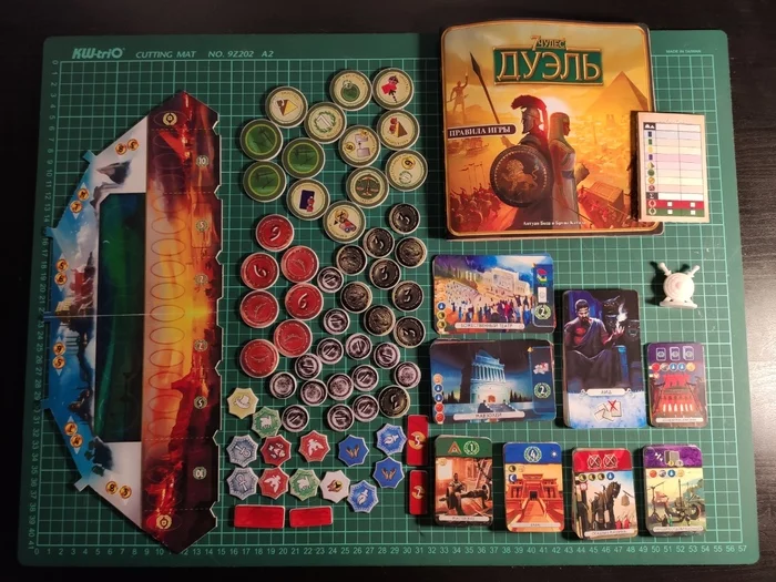 7 Wonders: Duel - pnp for the soul) - My, , Board games, , , Longpost, Duel, Seven Wonders of the World