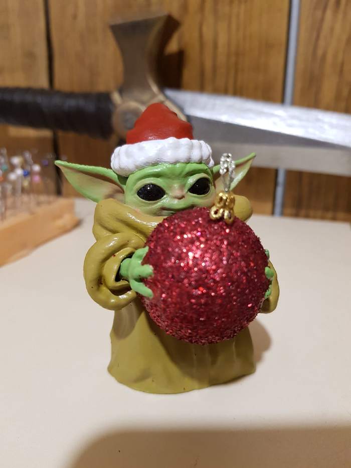 New Year's Grog on a 3d printer - My, Mandalorian, Yoda, Grogu, 3D, 3D печать, Longpost