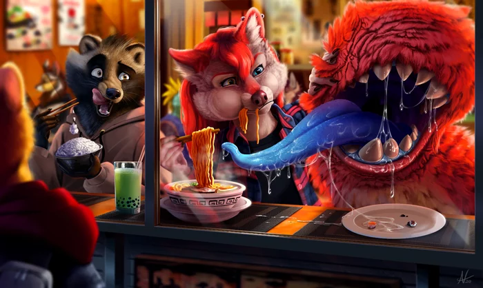 Second Helpings - Фурри, Furry Art, Veyz