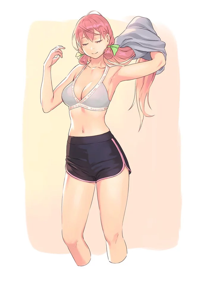 Akashi - Kantai collection, Akashi, Anime, Anime art, Sportswear, Yuji