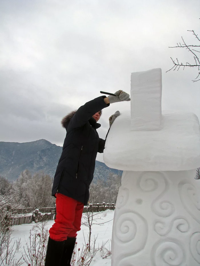 Neskuchnaya village - My, Village, Children, Ice Town, Joy, Longpost