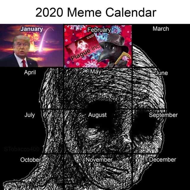 Well goodbye dear year! - Memes, Humor, Funny, Kripota, New Year, The calendar, Meme calendar, 2020