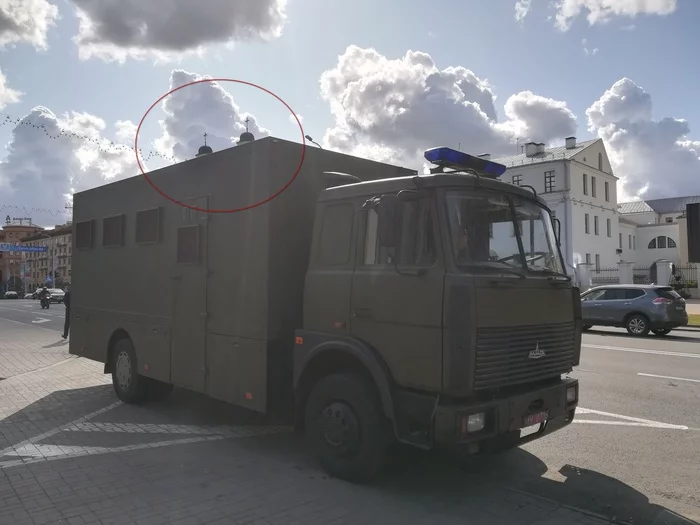 Unsuccessful photo of a paddy wagon in Minsk - My, Auto, Minsk, Detention, Paddy wagon, Protest, The photo, Moment