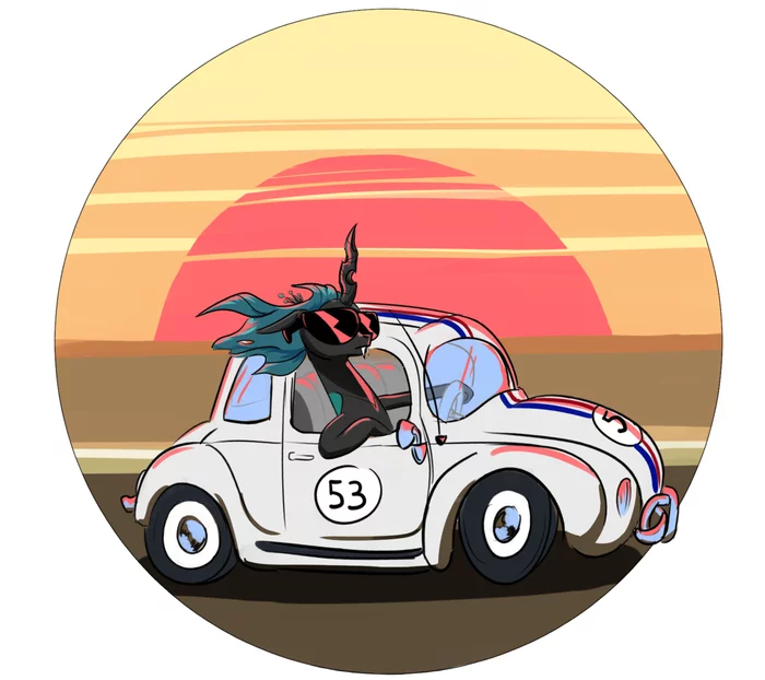Жук в жуке - My Little Pony, Queen Chrysalis, Rocket-Lawnchair